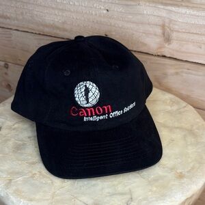 Vintage Canon intelligent office solutions strap back hat great condition! Rare